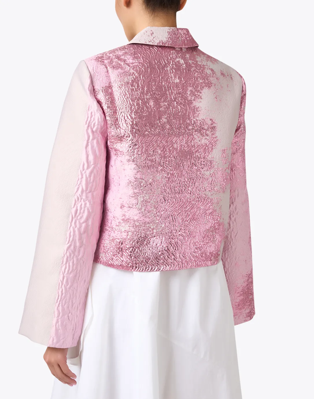 Kiana Pink Metallic Print Jacket