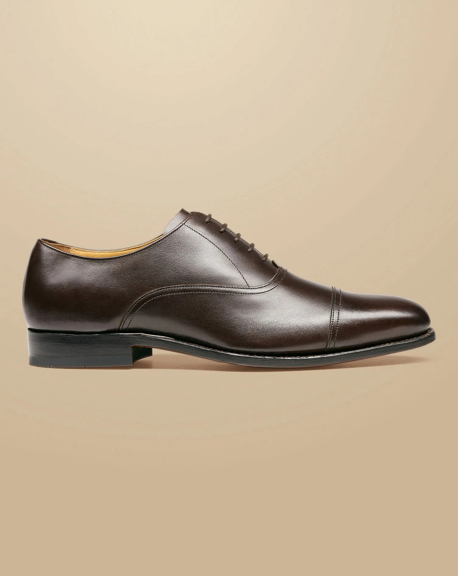 Leather Oxford Shoes - Dark Chocolate