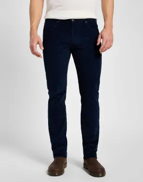 Lee Daren Zip Regular Straight Corduroy Jeans Rivet Navy