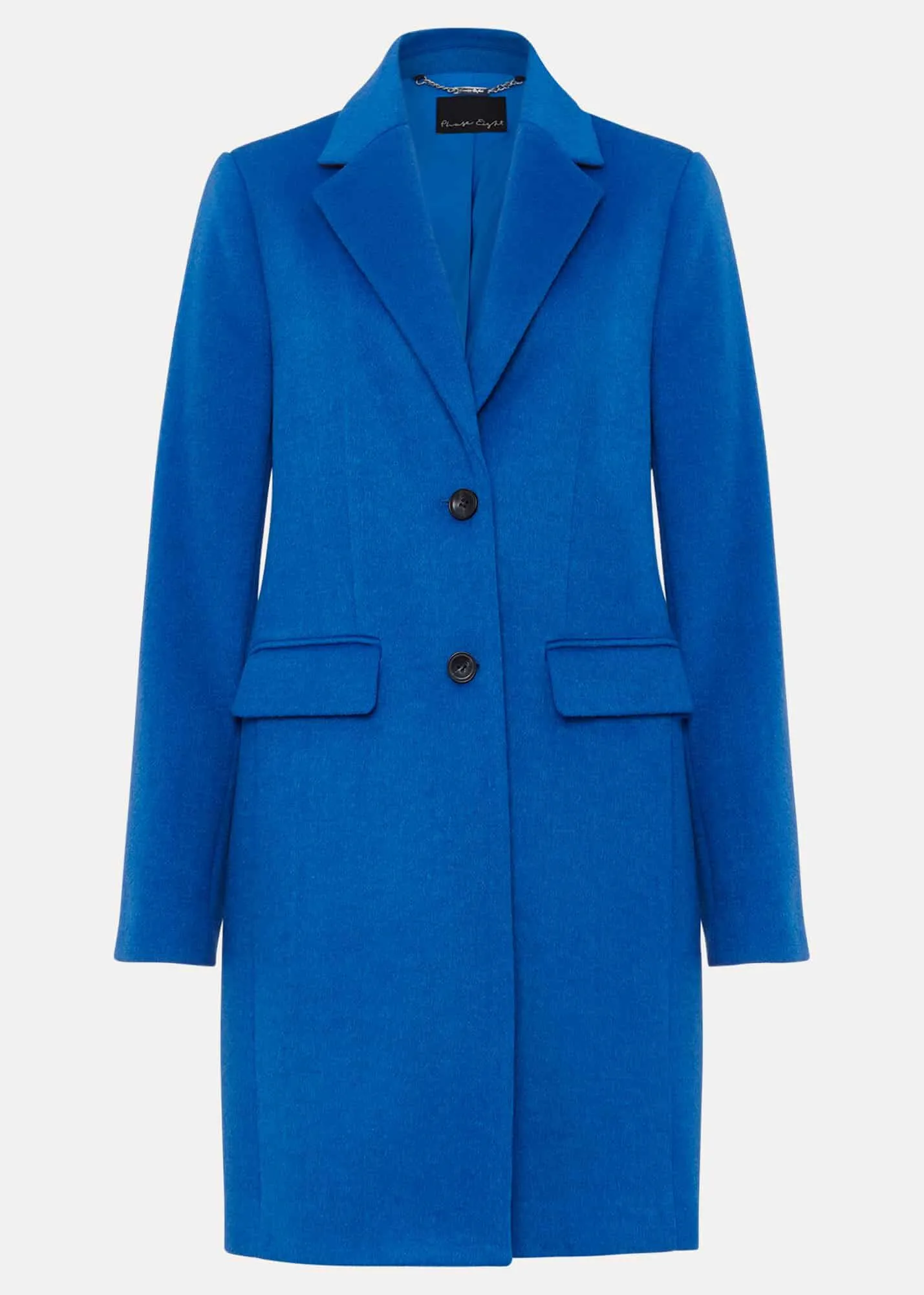 Lydia Blue Wool Smart Coat