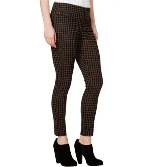 Maison Jules Womens Houndstooth Casual Trouser Pants