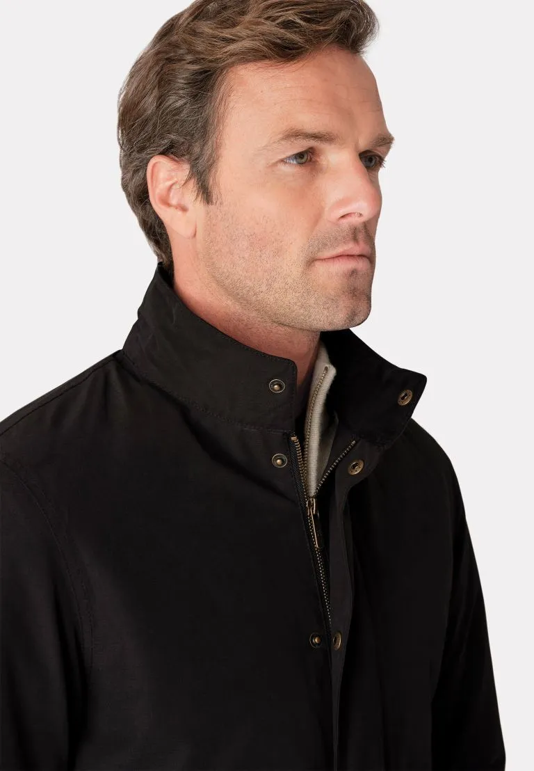 Matthews Black Half Length Waterproof Coat