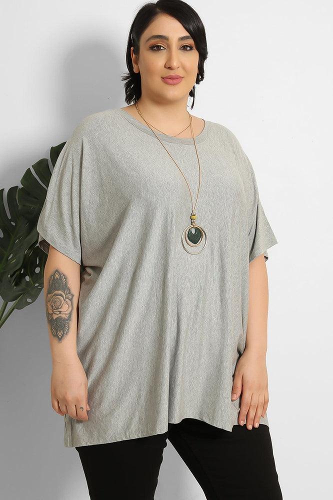 Necklace Detail Relaxed Fit T-Shirt