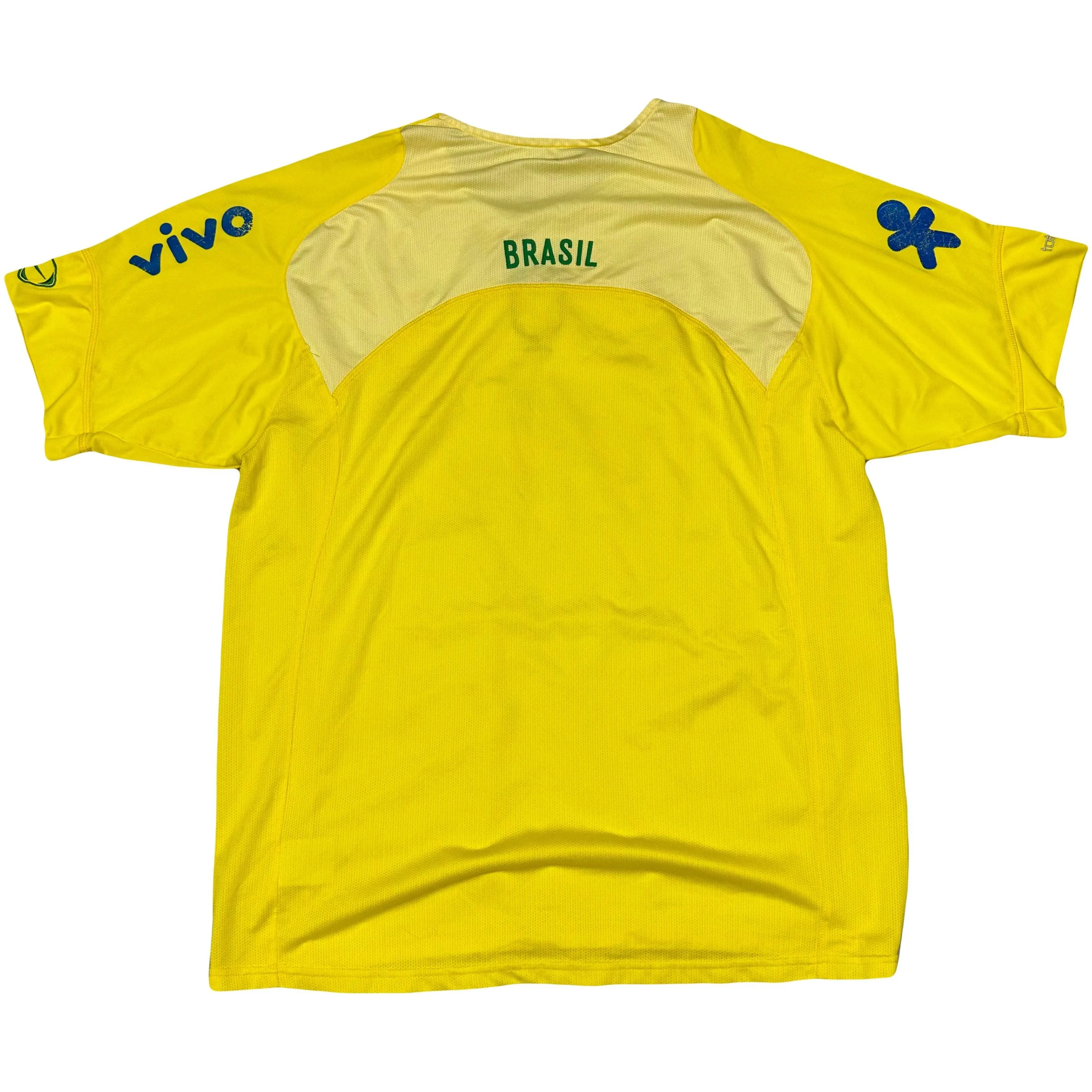 Nike Brazil 2002/04 Training Shirt In Yellow ( XL )