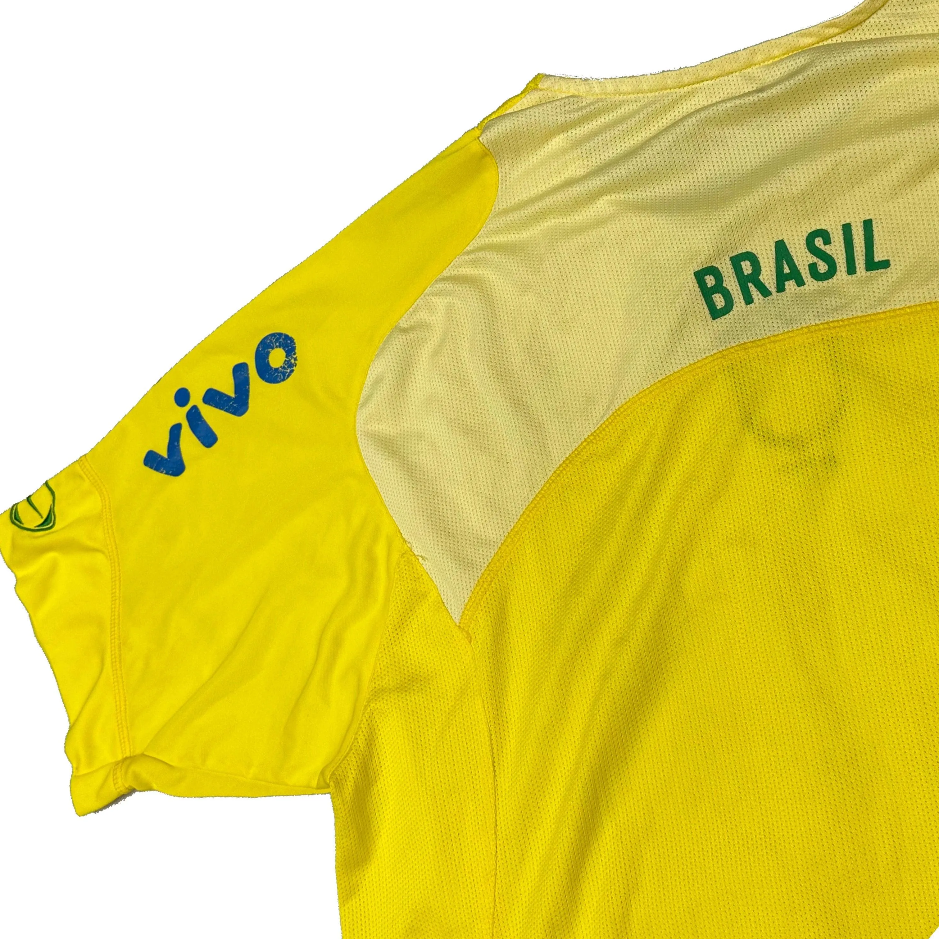 Nike Brazil 2002/04 Training Shirt In Yellow ( XL )