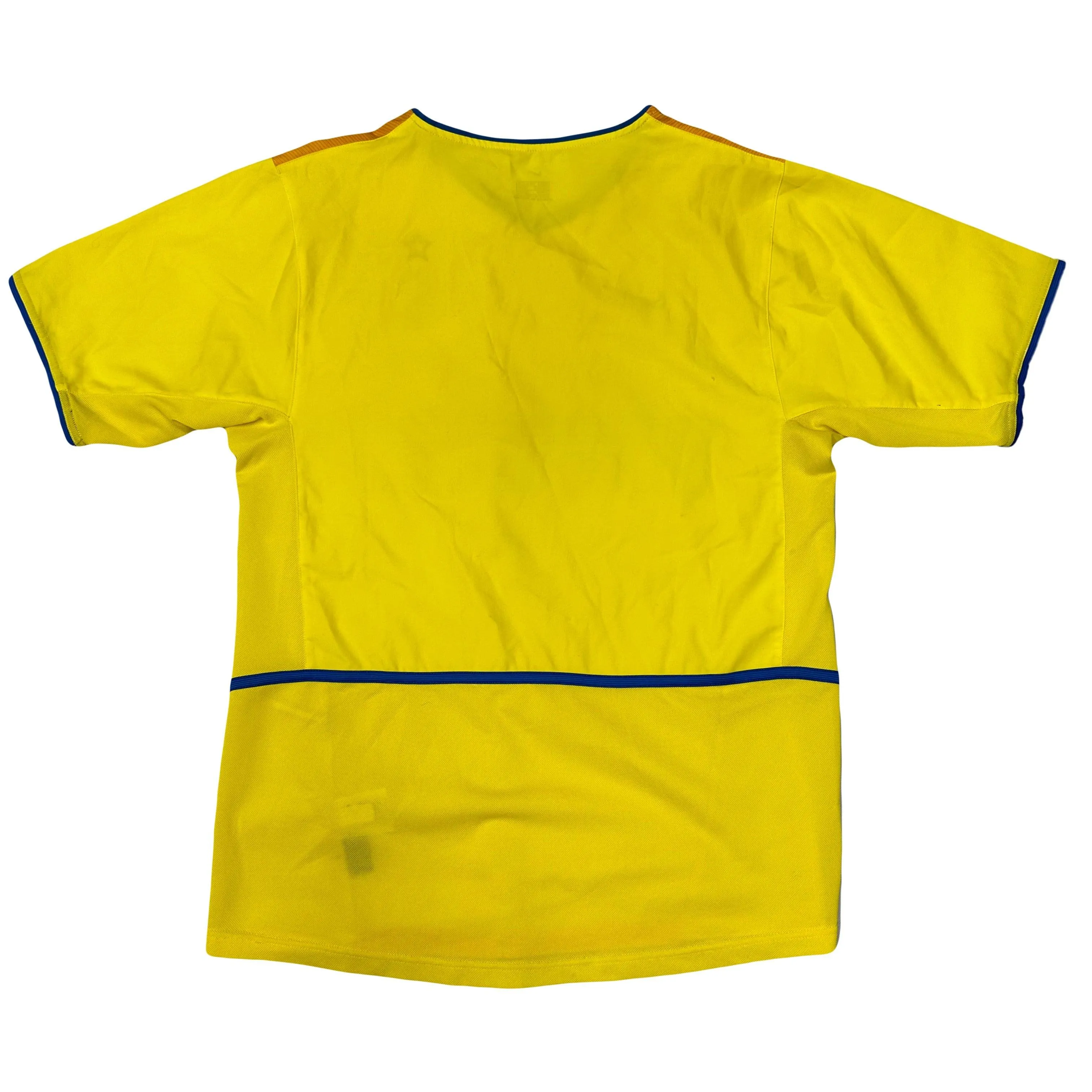 Nike Inter Milan 2002 Away Shirt In Yellow ( S )