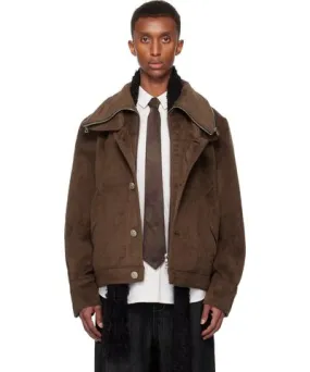 NULLUS Brown Multi-Form Aero Collar Jacket