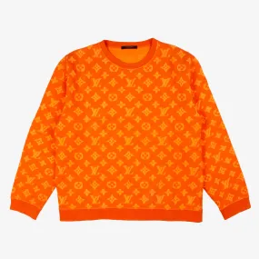 ORANGE MONOGRAM SWEATER