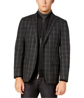 Ryan Seacrest Mens Windowpane Two Button Blazer Jacket, TW1