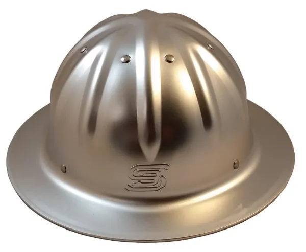 Skull Bucket Alluminum Hard Hat with Ratchet Suspension