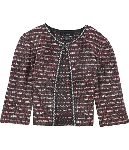 St. John Womens Tweed Blazer Jacket