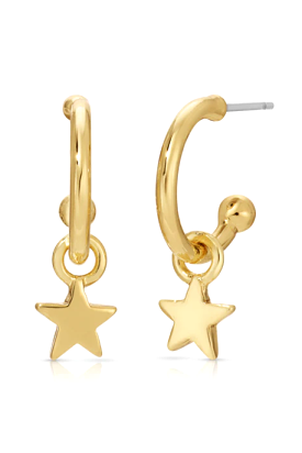 Star Drop Hoops