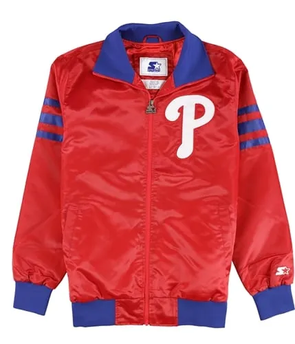 Starter Mens Philadelphia Phillies Bomber Jacket