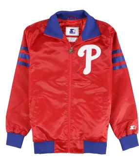 Starter Mens Philadelphia Phillies Bomber Jacket