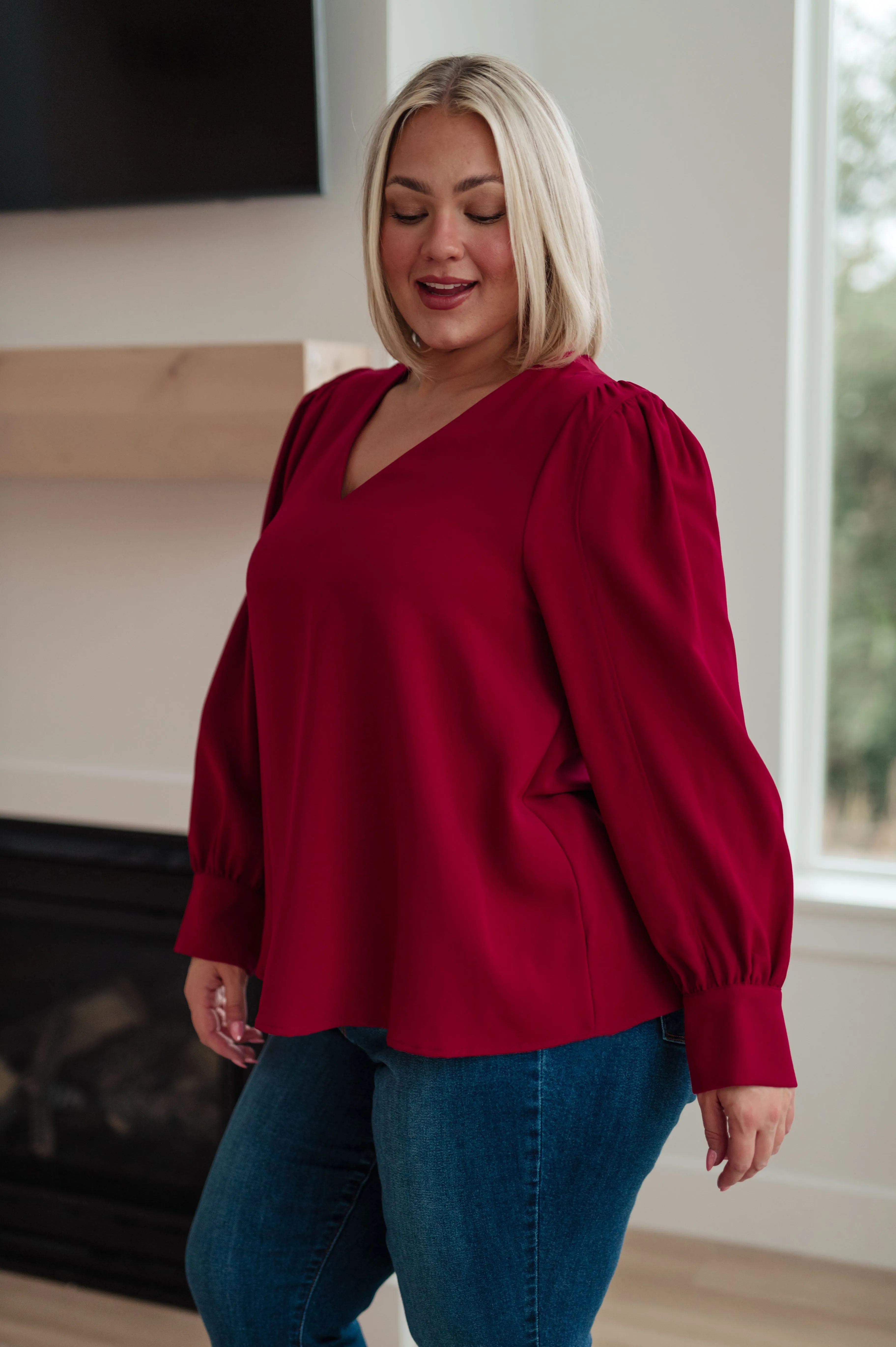 Suzanne V-Neck Blouse