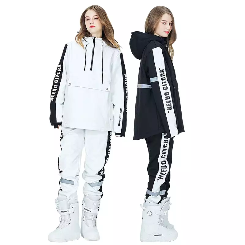 Unisex Couples Ski Suit Women's Ski Jackets and Pants Set Two Pieces