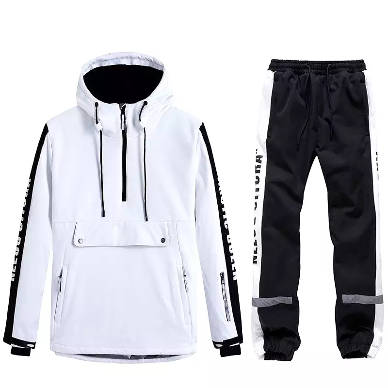 Unisex Couples Ski Suit Women's Ski Jackets and Pants Set Two Pieces