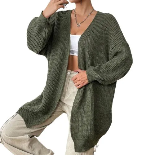 Women's Cardigan Sweater Long Sleeve Sweaters & Cardigans Casual Streetwear Solid Color