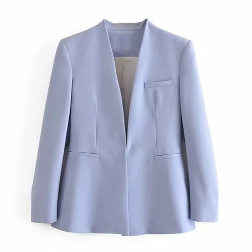 Women's Coat Long Sleeve Blazers Business Solid Color