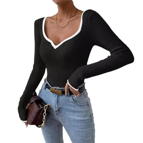 Women's Knitwear Long Sleeve Sweaters & Cardigans Elegant Streetwear Solid Color