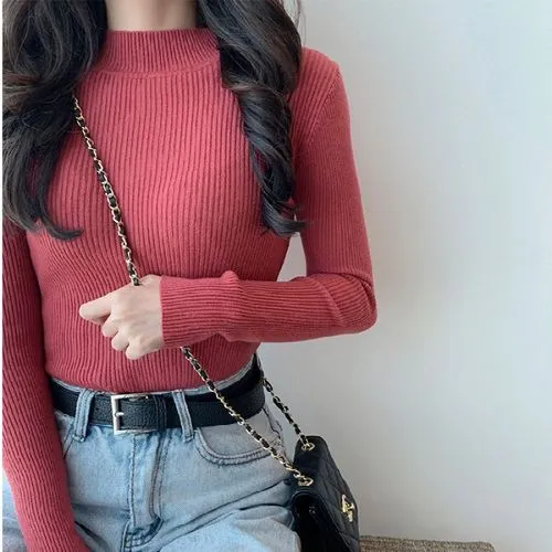 Women's Sweater Long Sleeve Sweaters & Cardigans Casual Simple Style Solid Color