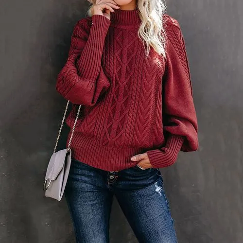 Women's Sweater Long Sleeve Sweaters & Cardigans Patchwork Simple Style Solid Color