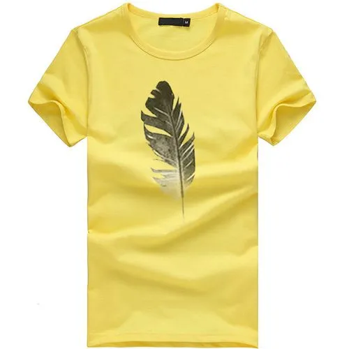 Women's T-shirt Short Sleeve T-Shirts Printing Casual Feather