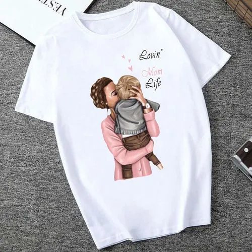 Women's T-shirt Short Sleeve T-shirts Printing Casual Printing