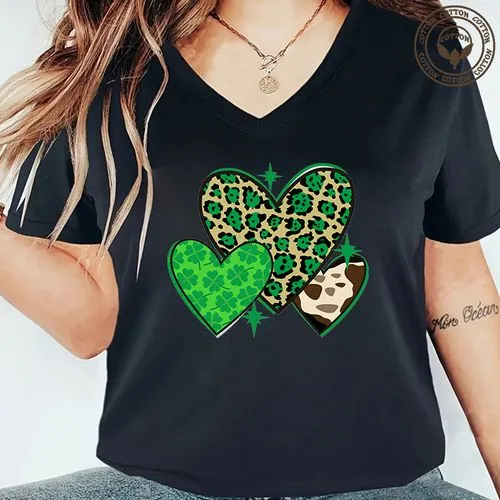 Women's T-shirt Short Sleeve T-Shirts Printing Simple Style Shamrock