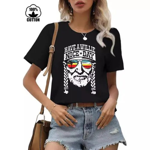 Women's T-shirt Short Sleeve T-Shirts Printing Streetwear Human Face Letter