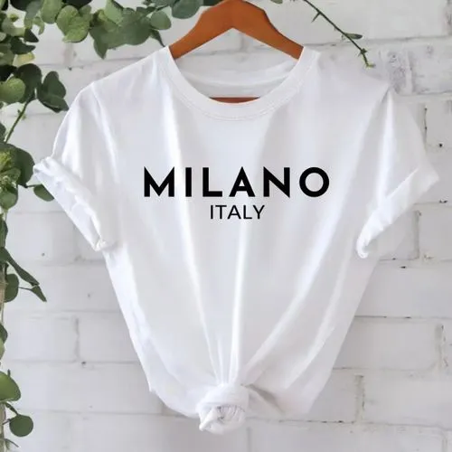 Women's T-shirt Short Sleeve T-Shirts Printing Streetwear Letter