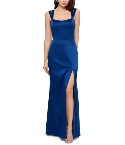 Xscape Womens Satin Gown Dress